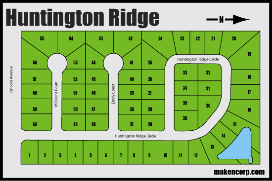 HUntington Ridge Map